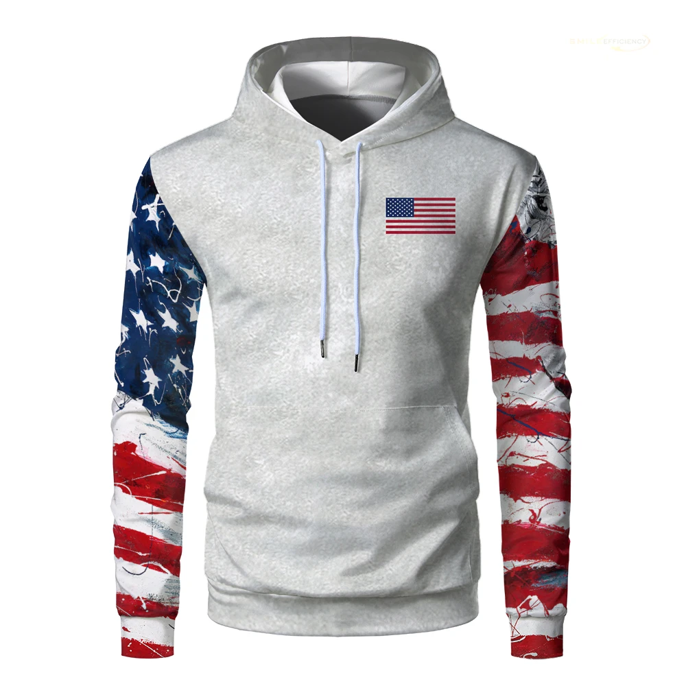 

American Flag Men 3D Print Hoodie Vintage USA National Flag Women Loose Hoodies Fashion Casual Hip Hop Streetwear Sweatshirt Top