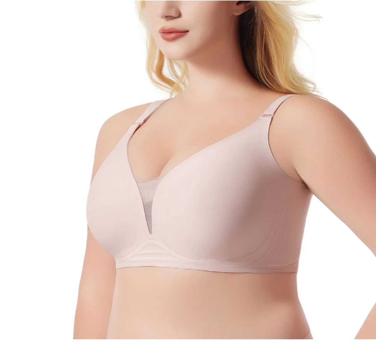 Wire Free Active Bra  Lace Style Female Super Super Plus Size Lingerie Women 's Sleepwear Bra