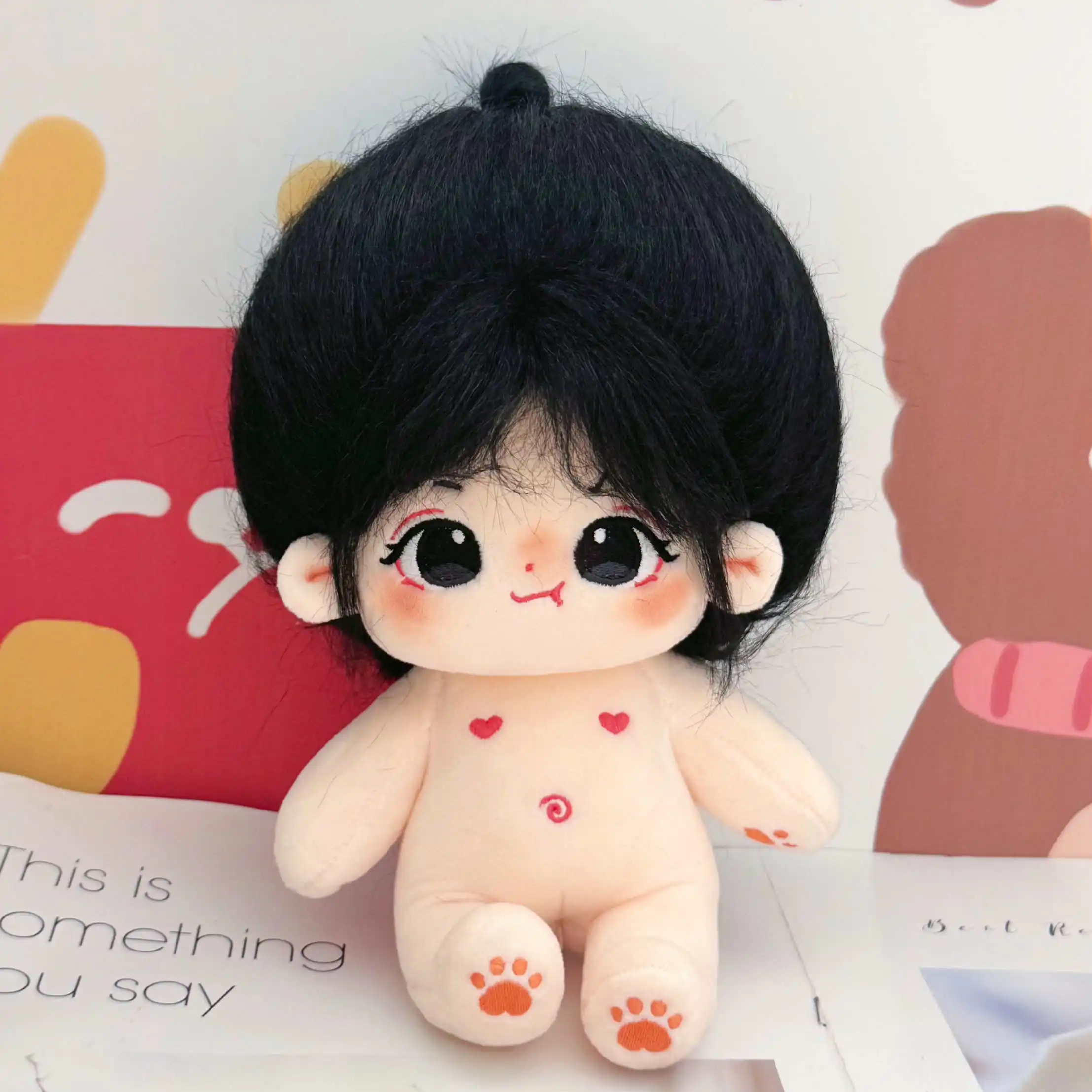20cm Kawaii DIY Naked Idol Plush Cotton Doll Cute Stuffed Star Figure Dolls Without Clothes Fans Collection Gift for  Girls Kids
