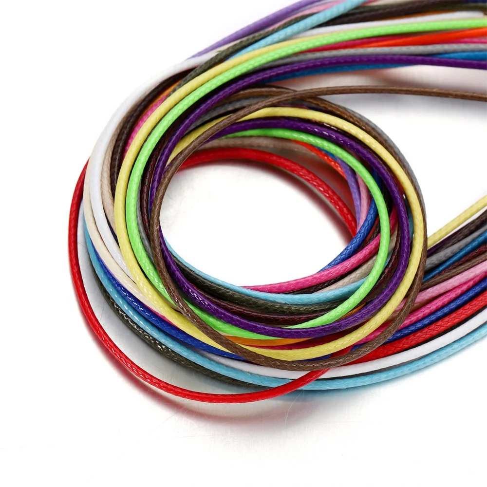 10Pcs/Lot 1.5mm Colorful Fauxs Leather Cord Adjustable Braided Rope For Necklace Bracelet DIY Jewelry Making Supplie Accessories
