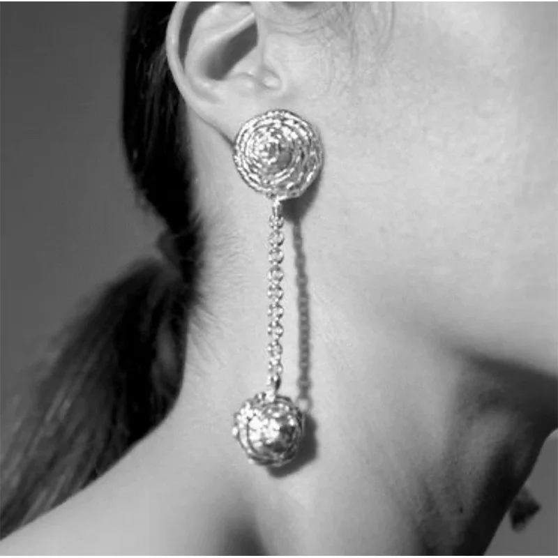 Silver Color Trendy Ear Studs Copper Alloy Fashion Jewelry Unique And Simple Styles Plated Earrings For Women Special Offer