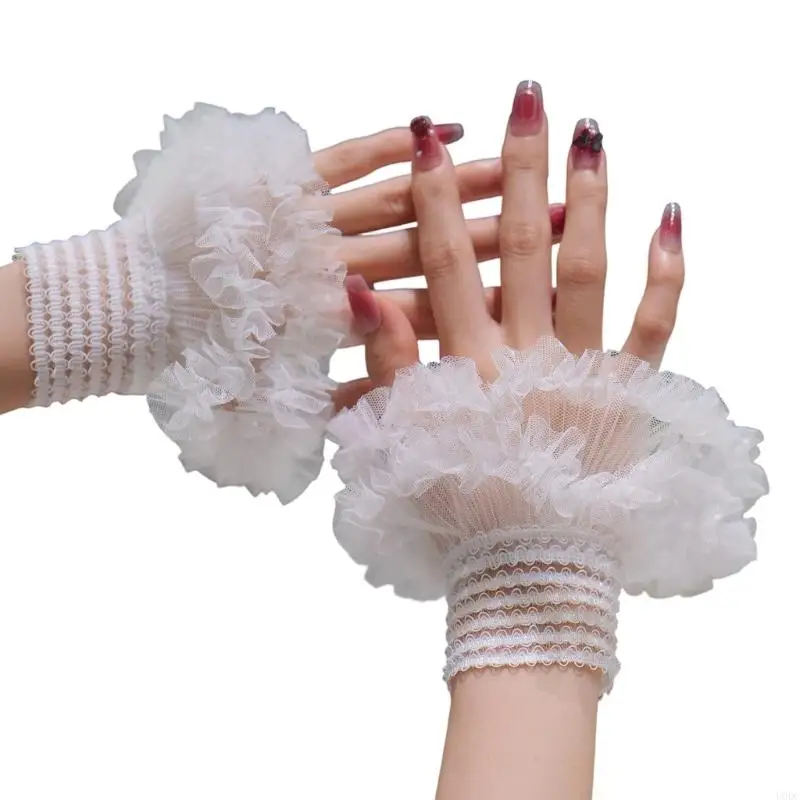 Romance Seethrough Puff Short Arm Sleeves For Women Girl Daily Wear Anime Event Y166