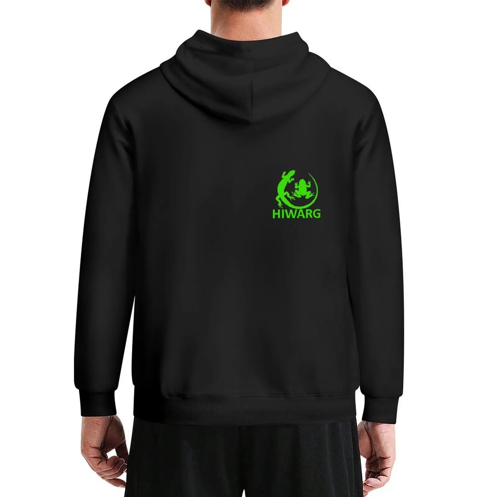 

HIWARG logo - Green Transparent Hoodie korean clothes autumn new products mens clothes hoodie man