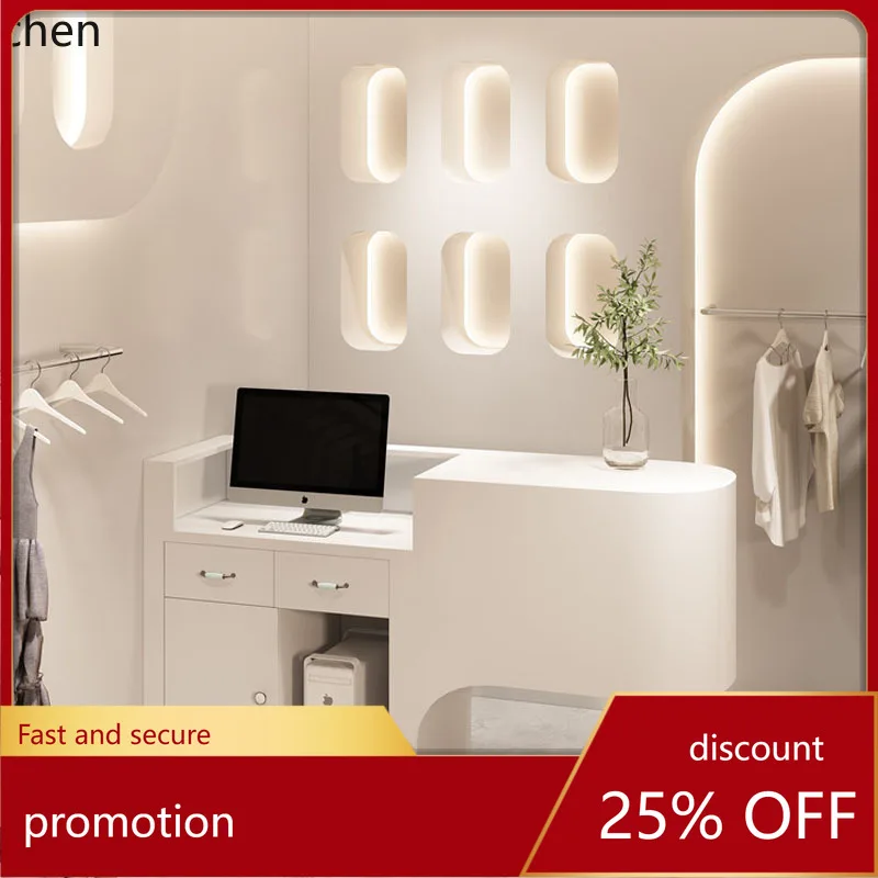 HT متجر لبيع الملابس الصغيرة، مكتب استقبال لصالون التجميل، شركة بسيطة وحديثة