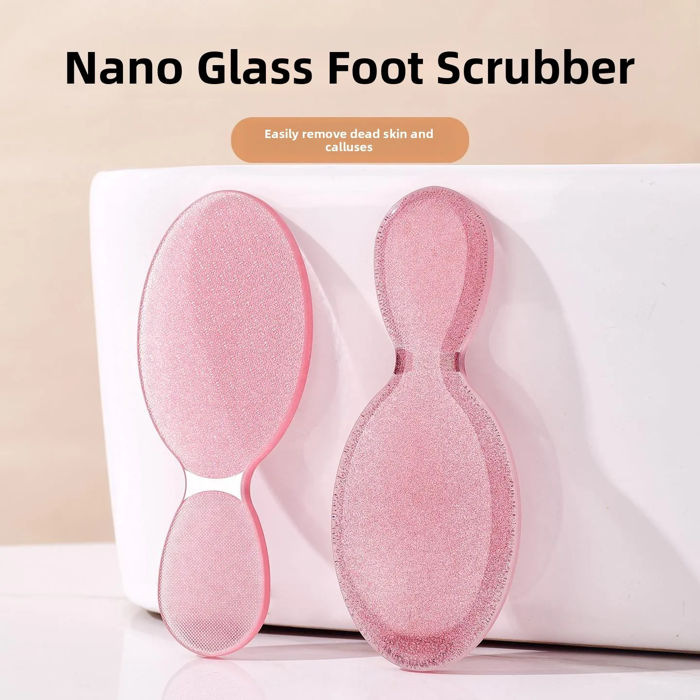 Transparent Nano Glass Foot File Pedicure Tool Callus Removal Dead Skin Exfoliation Foot Care Household Personal Cleaning Tool