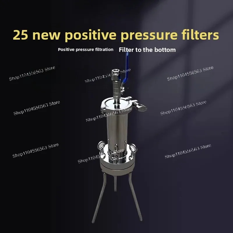 3-Stage Stainless Steel Positive Pressure Filter, PTFE Lined & Insulated, Microporous Membrane Precision Filter
