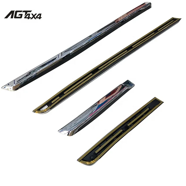 AGT4X4 Car Door Side Moulding Plate chrome scratch door trim 3M  Plastic For Land Cruiser 200 FJ200 LC200 2016+