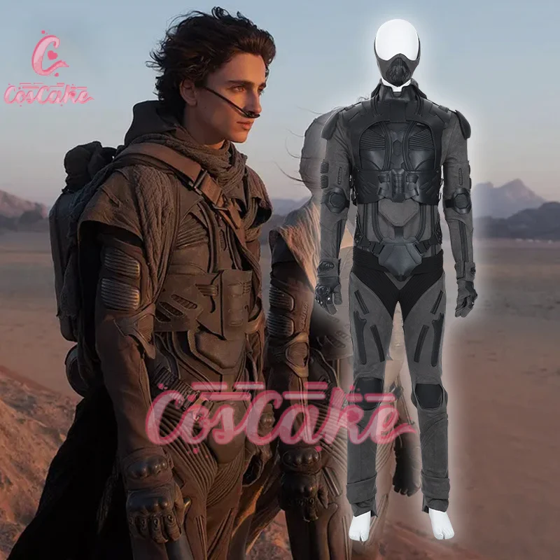 Paul Atreides Cosplay Costume Men Armor Suit Bodysuit Cloak Mask Full Set Movie Costume Halloween Carnival Party Disguise Outfit