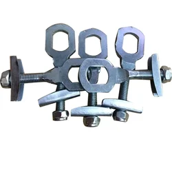 Bike Chain Tensioners 1/2pcs 14*10.5mm 60*6mm Adjust Bolt Bicycle Chain Adjuster Silver Steel W/inner Gasket Nut