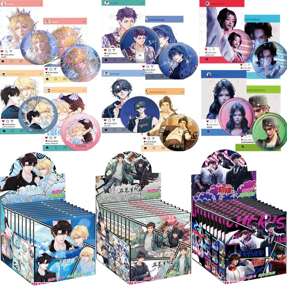 

Anime Games Creative Brooch Decoration Exquisite Figure Transparent Cards Peripherals Goods Surprise Creative Gifts for Friends