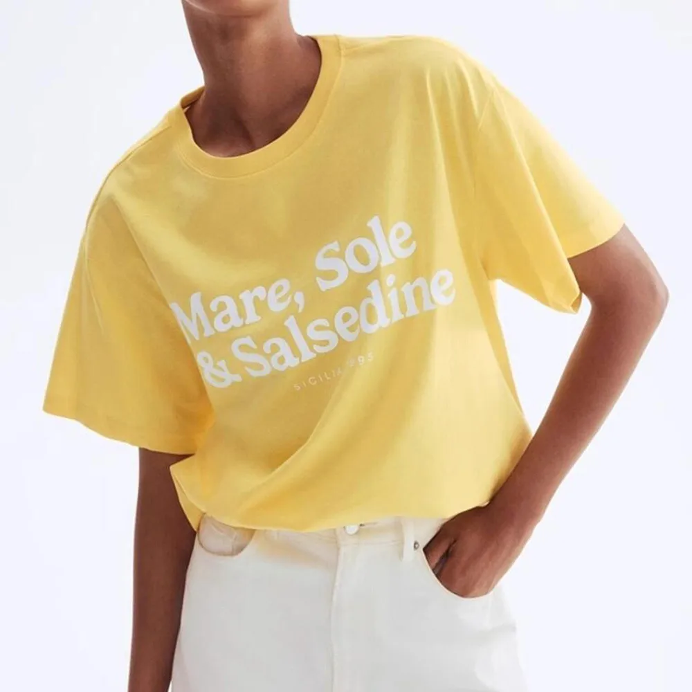 Summer New Vintage Style Letters Printed Yellow T Shirts Female Summer Short Sleeve Loose Cotton Tops Tumblr Fashion Casual Tees
