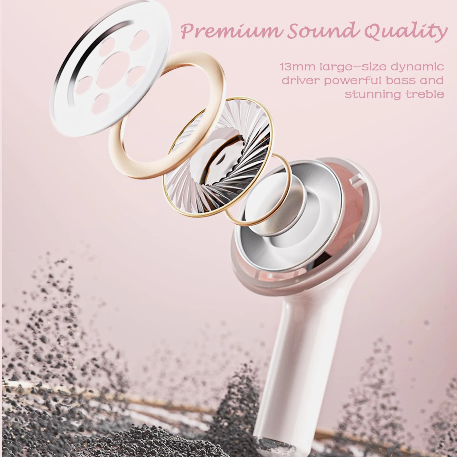 Cute Cartoon Bluetooth Earbuds Creative Milk Tea Cups In-Ear IPX6 Waterproof Earphone Hi-Fi Sound Earset for Friend Kid Gifts