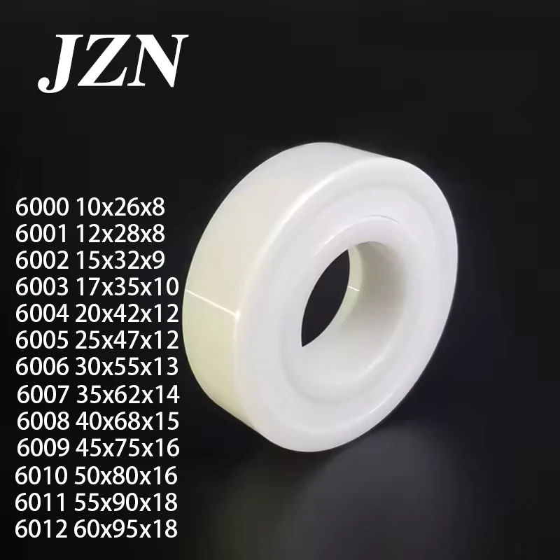 10x26x8 6000 6001 6002 6003 6004 6005 1Pcs/5Pcs Zirconia Ceramic Bearing 6006 6007 6008 6009 6010 6011 6012 2RS ZrO2 Double Seal