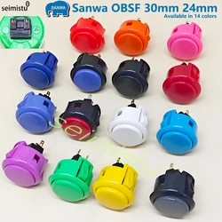 1pcs Original sanwa button OBSF 30 obsf24 arcade push button 24mm 30mm switch Nintendo MAME raspberry pi replacement buttons