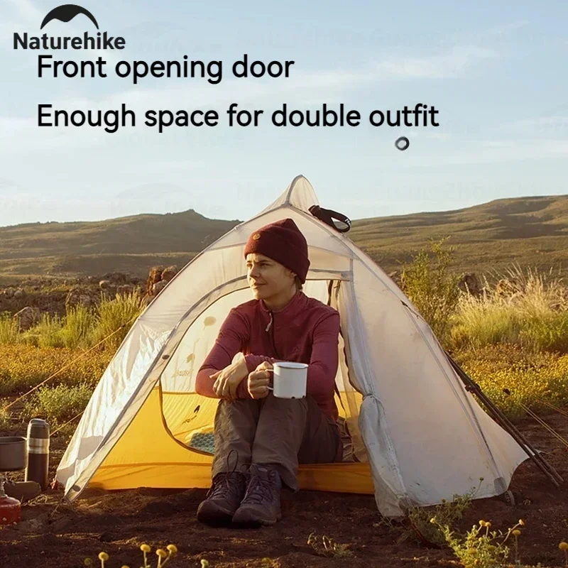 Naturehike Cloud Up 2 Camping Tent 1-2 Person 980g Nylon 10D Silicone Waterproof Portable Hiking Backpacking Tent Ultralight