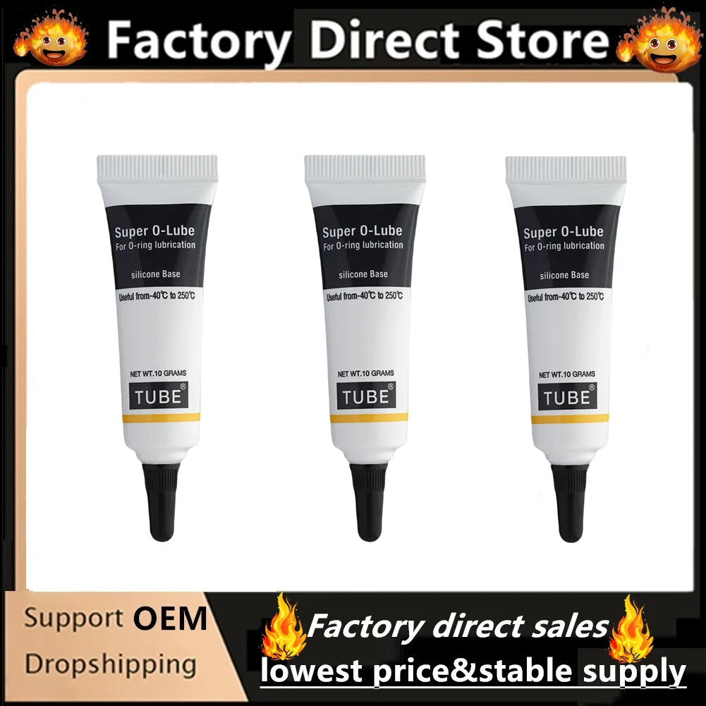 3Pcs/lot Silicone Grease Waterproof O Seal Ring Lubricant for Coffee Machine Bathroom Equipment High Low Temperature Resistant