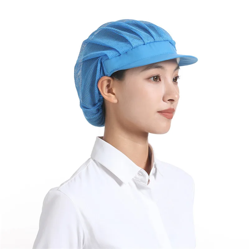 

Four Seasons Thin Chef Hat New Food Work Package Sent to Dustproof Restaurant Chef Factory Workshop Breathable Mesh Hat