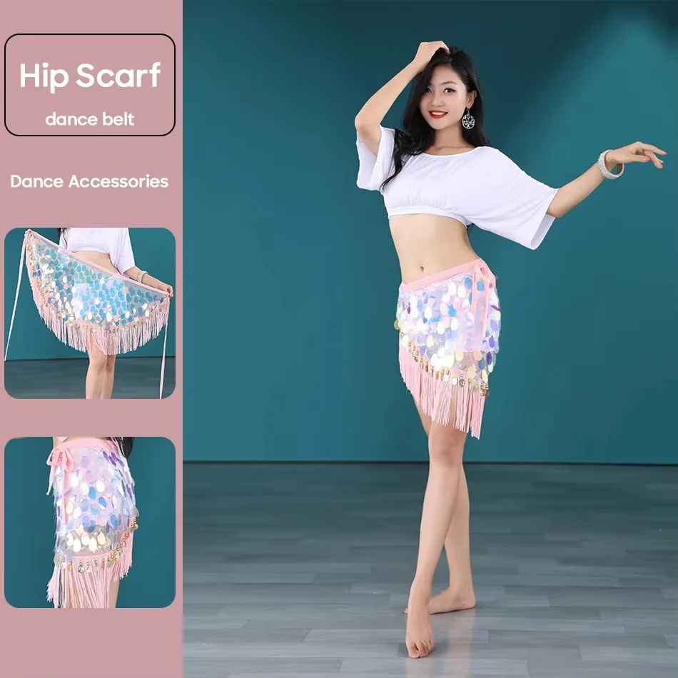 danca-do-ventre-hip-cachecol-sexy-moda-borla-lantejoulas-cintura-corrente-hip-envoltorio-saia-curta-pratica-roupas-palco-diario-vestir