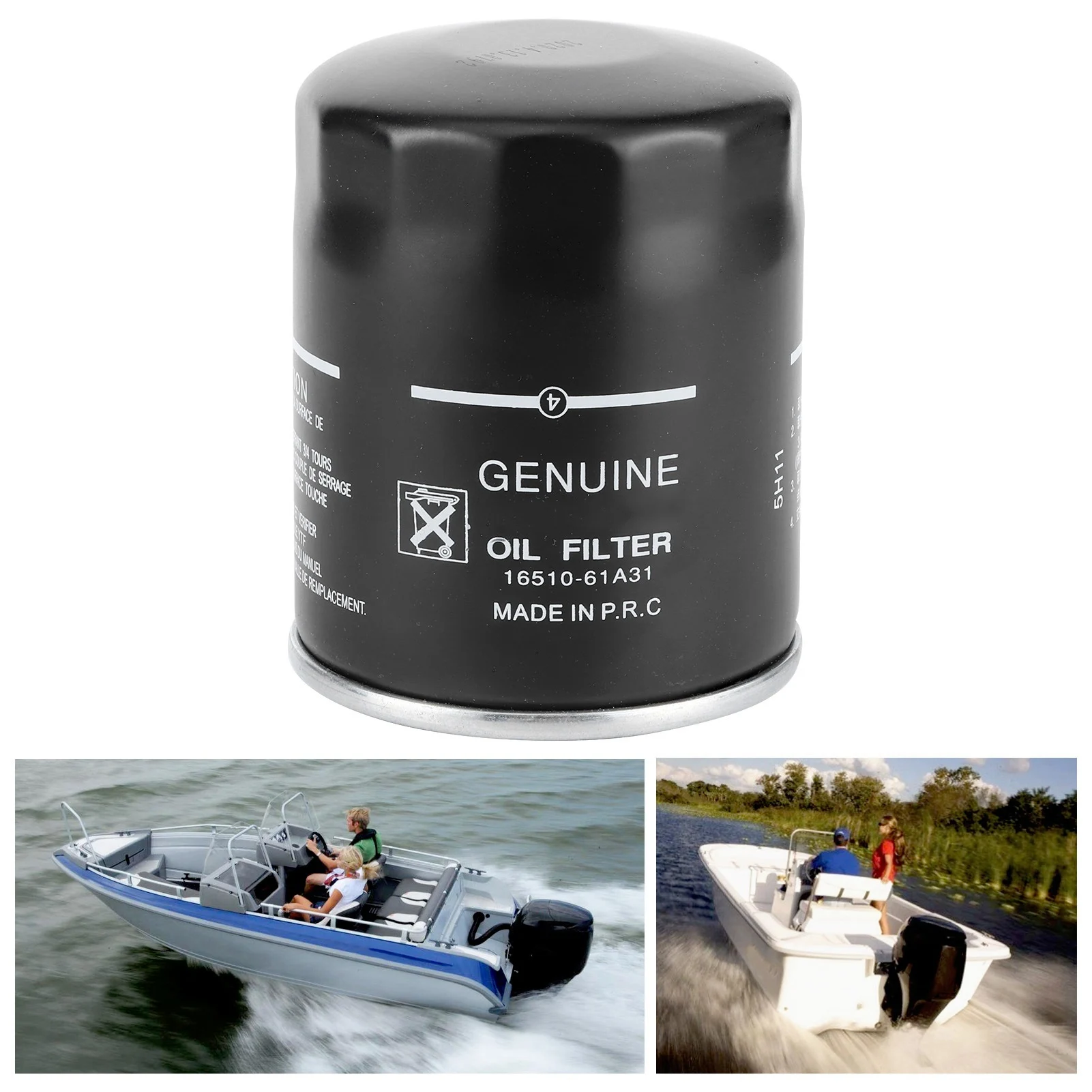 

Oil Filter Outboard 16510‑61A31 Four Stroke Engine Replacement Fit for DF70A DF80A AND DF90A