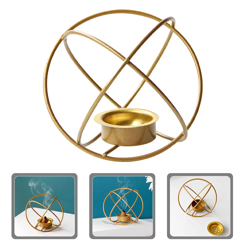 

Incense Burner Dining Room Table Decor Iron Candlestick Holder Centerpiece Censer