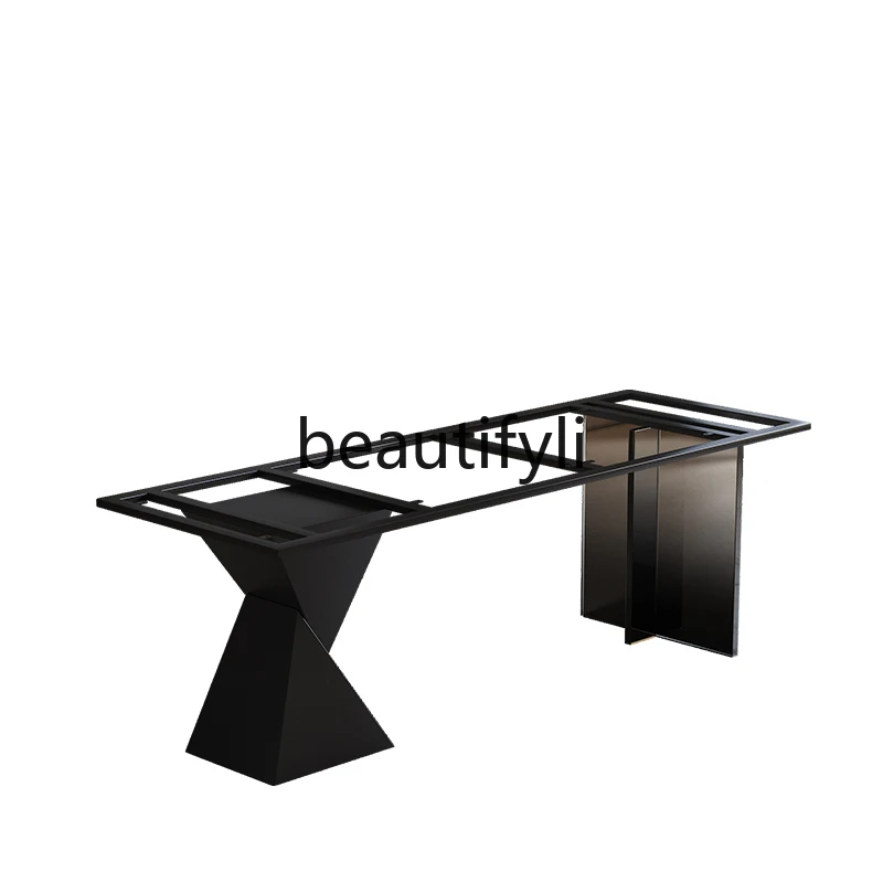 

Acrylic Suspended Table Leg Bracket Rock Plate Marble Dining Table Foot Frame Stainless Steel Table Foot