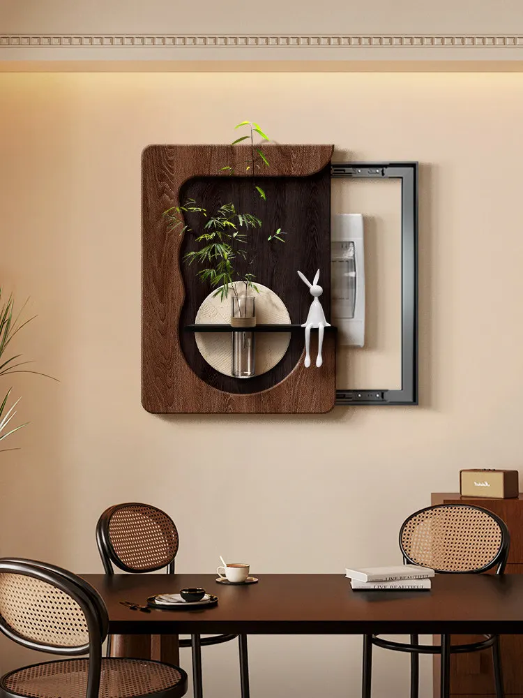 Medieval Style Meter Decorative Painting Electric Blocking Creative Meter Distribution Box Hanging Painting
