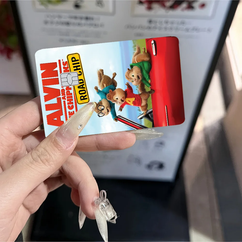 A-Alvin And The C-Chipmunks بطاقات الائتمان البنكية المختلفة ملصقات تمرير الحافلة الديكور ملصقات مقاومة للماء جمع اللعب الهدايا