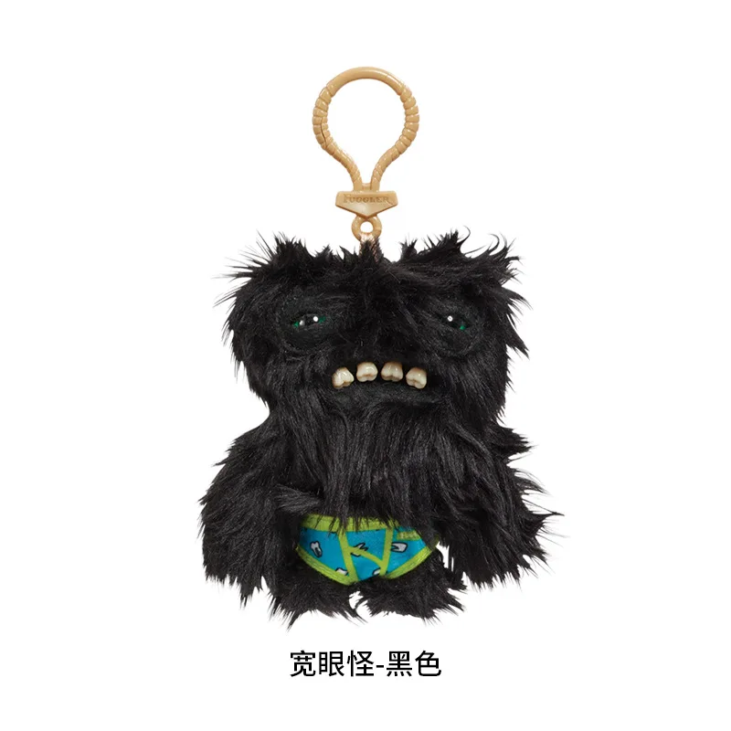

2026hot Soft Plush Dolls Keychain Ugly Grin Teeth Monster Pendant Fugg Wide Eyed Weirdo Black Funny Backpack Keyring Gifts11CM