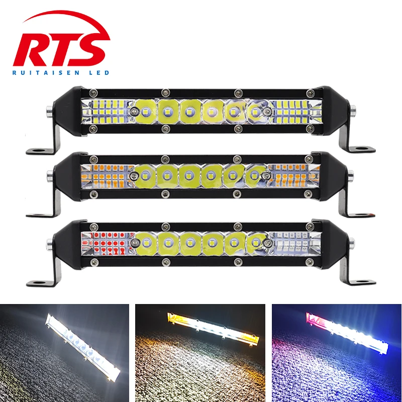 

16Led Work Lights Bar Combo Headlight DRL for Tractor barra LED 4x4 SUV ATV Motorcycle Truck Offroad Car Accessories 12V-36V