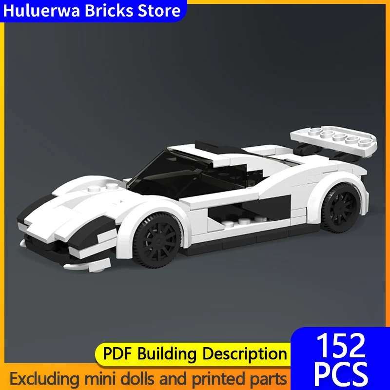 

Модель скоростного гоночного автомобиля MOC Building Bricks P1 LM Верхний спортивный автомобиль Модульная технология Детские праздничные подарки Сборка игрушечного костюма