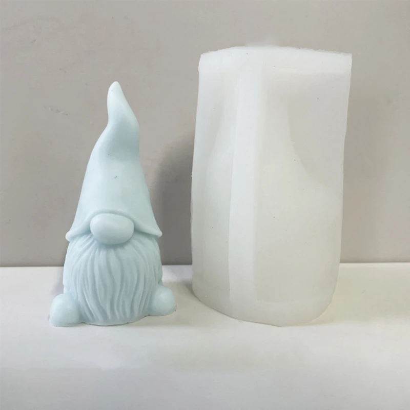 3D Faceless Gnomes Candle Silicone Mold for DIY Hand-made Candle Ornaments Mould Handicrafts Making Tool Baking Mold 87HA