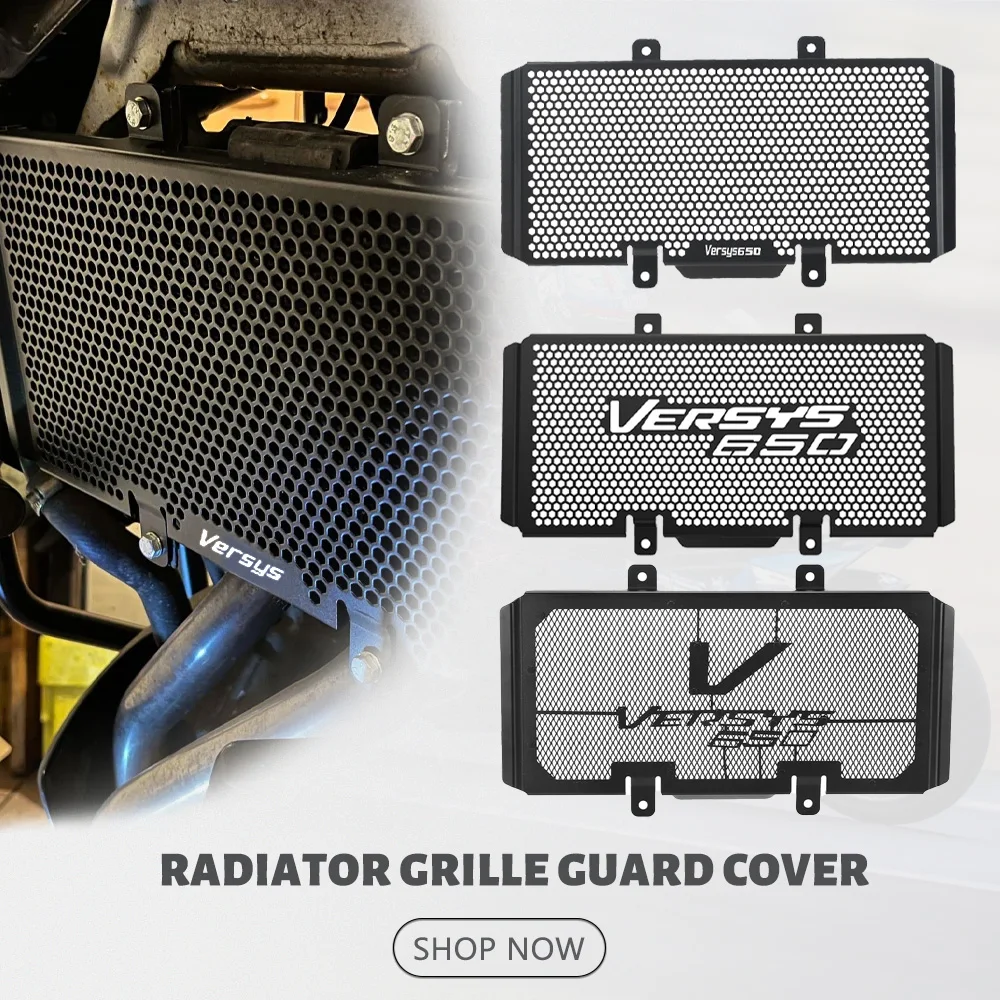 

For Kawasaki Versys 650 Radiator Guard Versys650 2006 2007 Motorcycle Accessories Radiator Grille Grill Guard Cover Protector