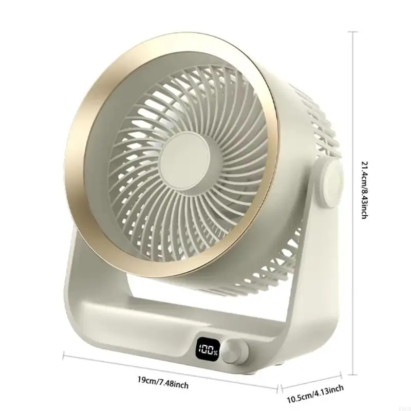 Ventilador circulação ar r9cd pequeno com fã com 100 velocidades fã portátil cabeceira portátil conveniente