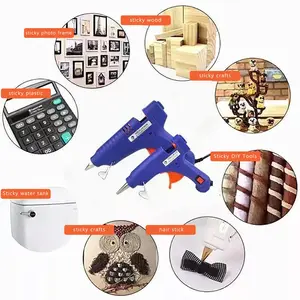 20W hot glue pistol with sealing, wax glue rods, domestic industrial pistols, heat temperature, thermoelectric repair tool 6 Main Sales Electric Tools - №6