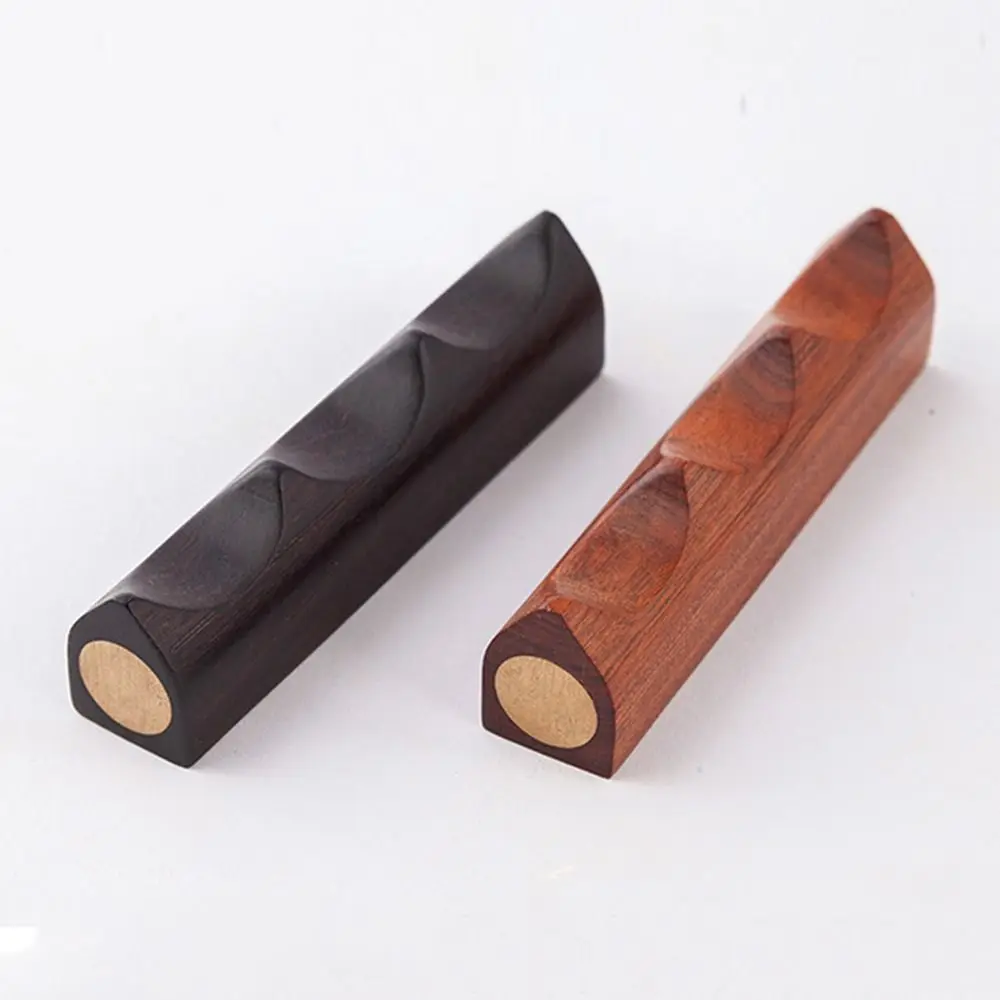 Creative Calligraphy Pen Holder Durable Portable Writing Brush Holder Office Supplies Practical Wooden Desk Pen Stand