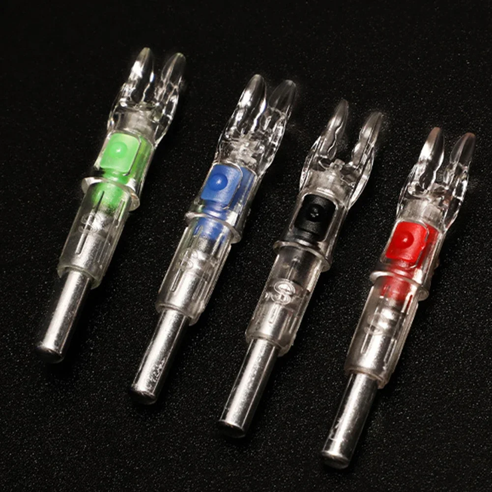 Image of Die leuchtende Nocke eignet sich für 6,2-Pfeilschäfte und leuchtet automatisch mehrere Farben zur Auswahl von Pfeilzubehör