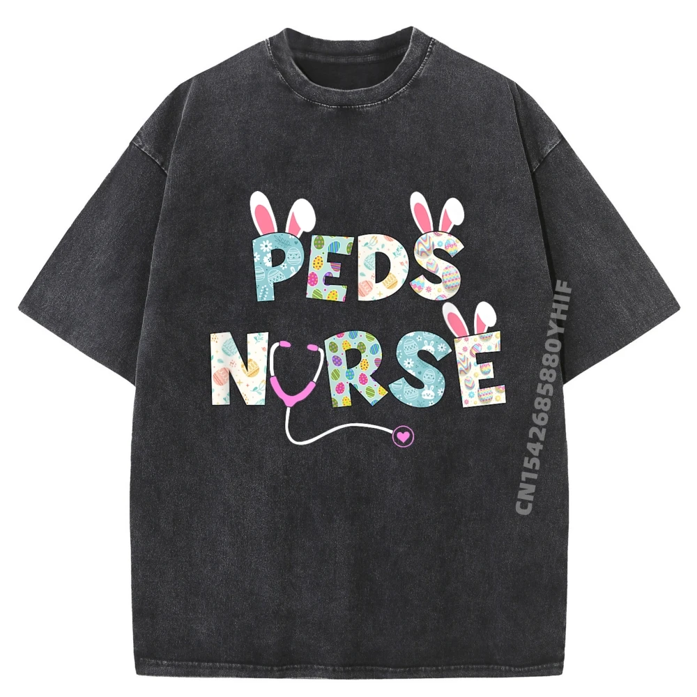 

Peds Nurse Harajuku Original Mens Graphic T-Shirts Breathable Design Mens Soft Washed Shirt Mens Tshirt