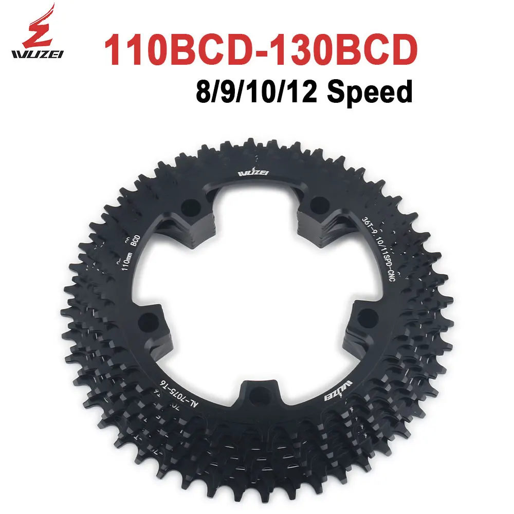 

Звездочка для шоссейного велосипеда WUZEI 110BCD 130BCD, велосипедная звездочка 38T-60T, скоростная велосипедная корона 8 9 10 11 12 скоростей для Shimano