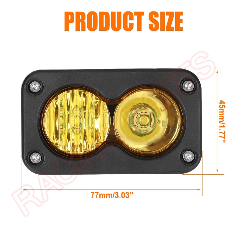 20W Led Headlight Spot Flood Combo Kit 6000-6500K For SurRon Light Bee Segway Talaria Sting MX4 MX3 Plug N Play Waterproof