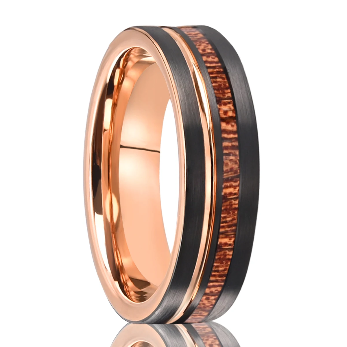 Wolframring Luxus Herrenringe Schmuck Herrenaccessoires Paarringe Damenring Luxus Schmuck Accessoires Damen Modeschmuck – Detail 2