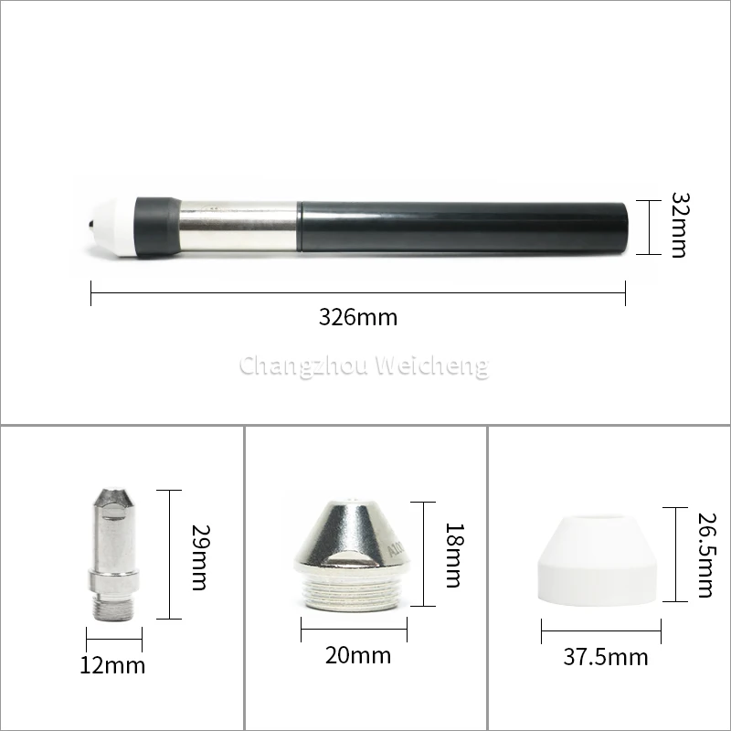 Torcia per macchina da taglio FY-A100C con torcia diritta al plasma CNC