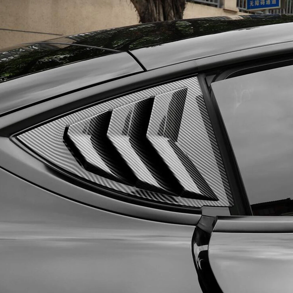 

ABS Rear Car Window Shutter Cover For Tesla Model Y 2017-2023 Louvers Side Vent Trim Triangle Modified Accessories