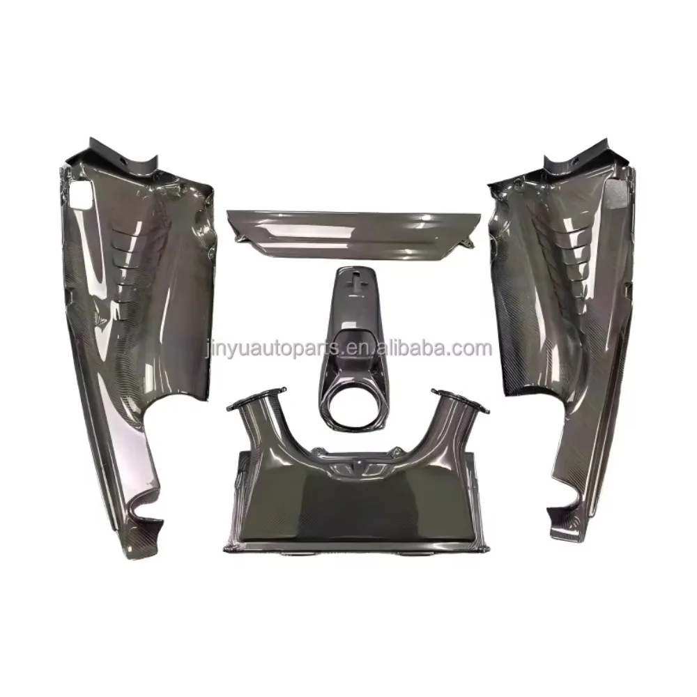 For Ferrari F8 Car Parts Equipment Manufacturer Style Dry Carbon Fiber Car Parts Engine Compartment Engine Interior Kit