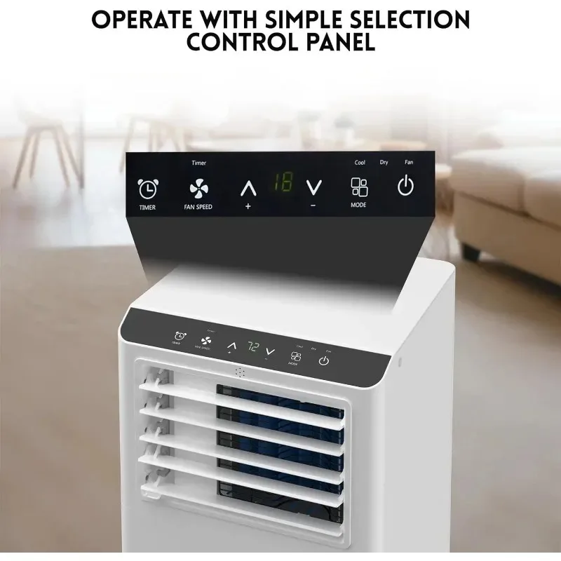 

Haier 8500 Portable Air Conditioner 3-in-1 Function with LCD Control for Cooling Dehumidifying up to 350 Sq.ft.