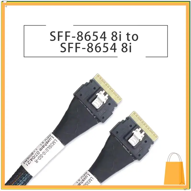 

L52A-High Speed Pcie 4.0 Slimsas SFF8654 8I To 8I 9500 Series Nvme Available Cable External Video Card Adapter 0.5M
