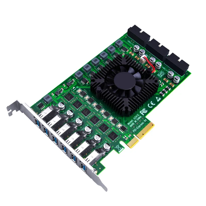 

Transfer to USB 2/3.1/3.0 expansion card 6/8/12 port, independent 6-channel USB adapter card