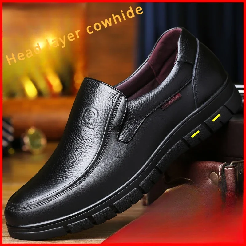 Genuine Leather Handmade Shoes 2024 Casual Shoes For Men Flat Platform Walking Shoe Outdoor Footwear Loafers Breathable Sneakers