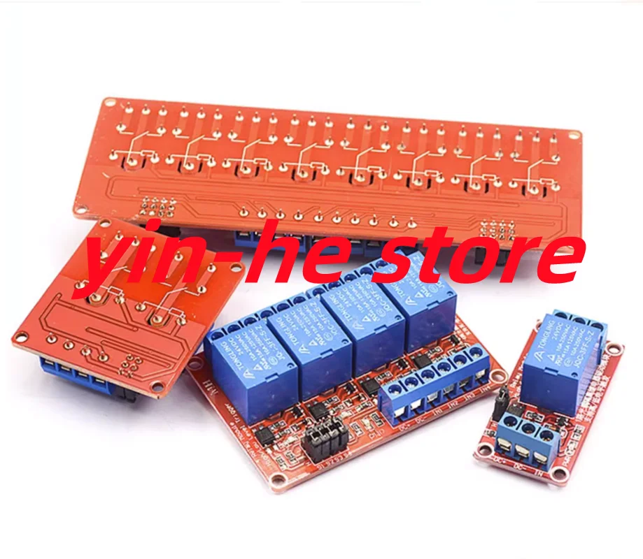 1, 2, 4, 6, 8-way 5V12V24V relay module with optocoupler isolation support high and low level trigger development board