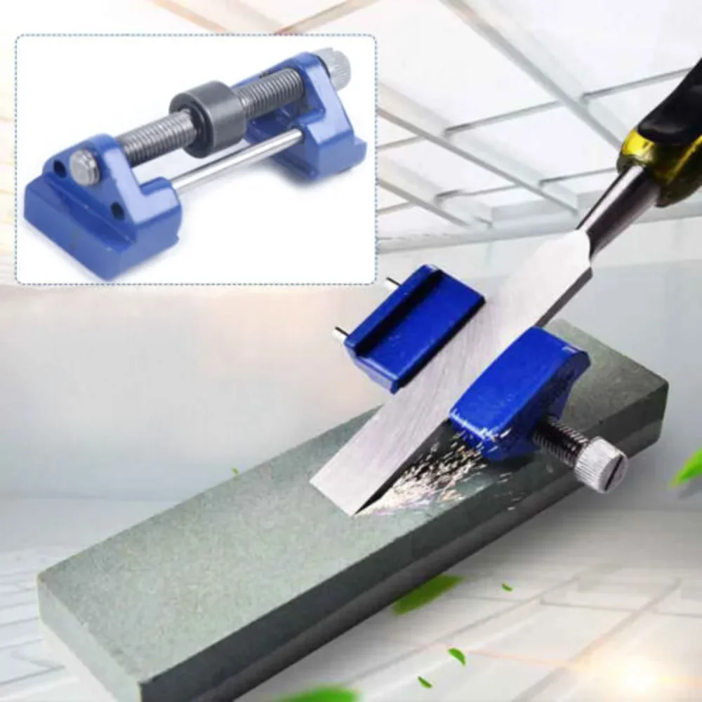 

CNCEST Metal Honing Guide Jig Fit for Sharpening Wood Plain Chisel Plane Planers Blade Manual Tool Adjustable Clamping Width