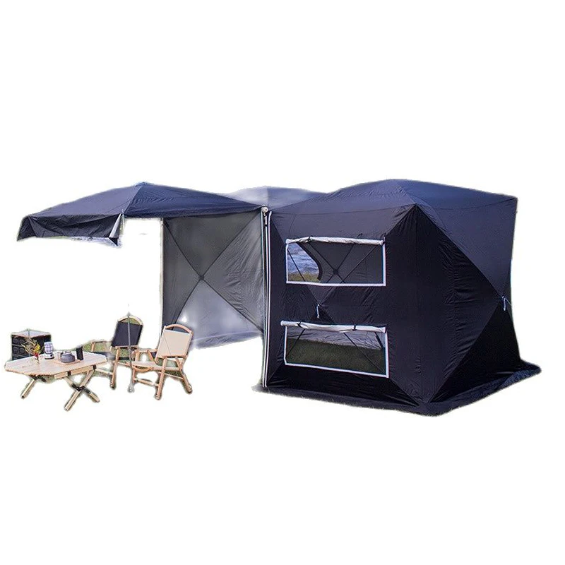 4 6 8 Person Automatic Pop Up Car Rear Extention Tent Self Driving Outdoor Camping Shelter SUV Beach Tarp Canopy Awning Pergola